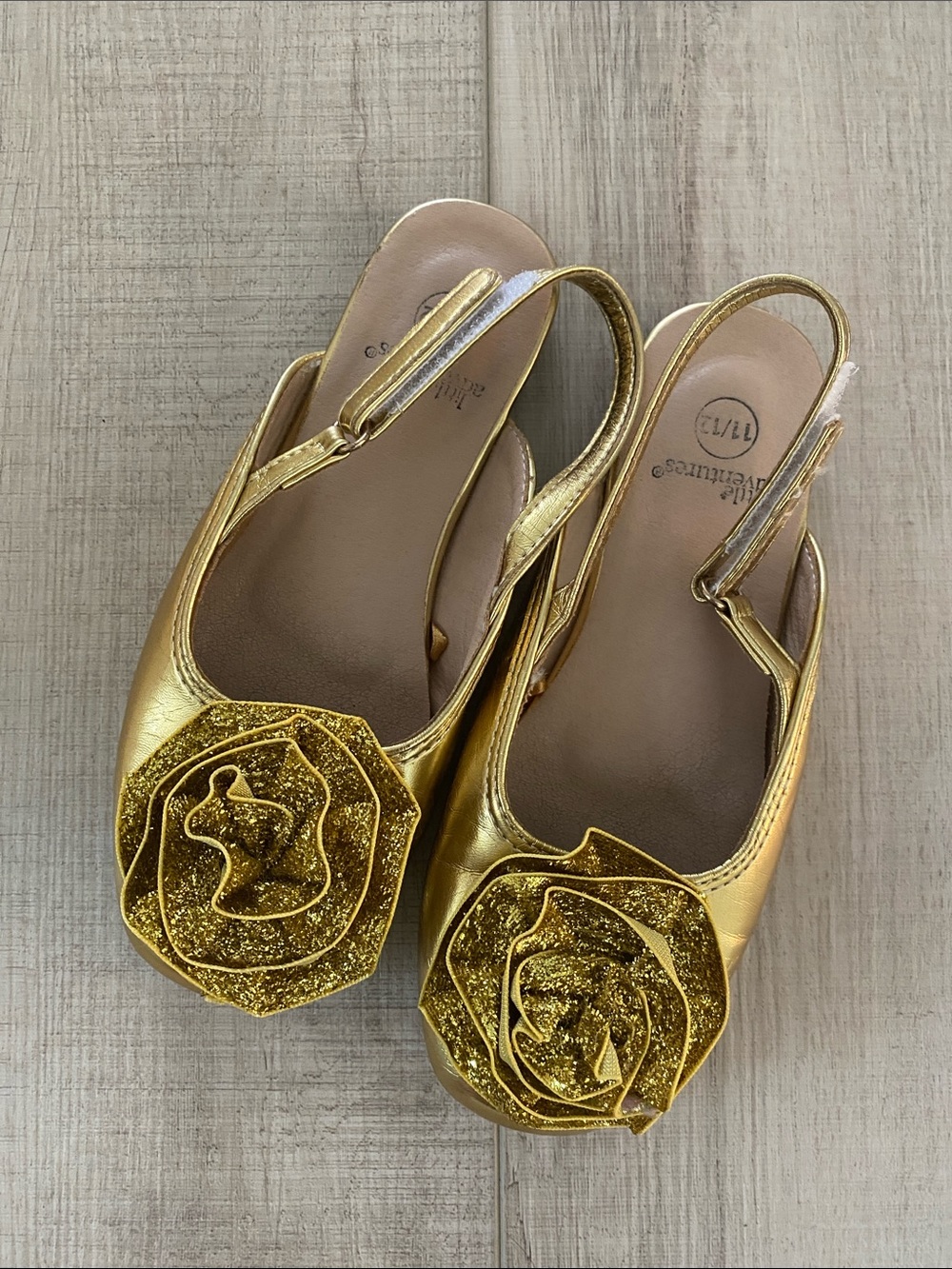 Gold Little Adventures Dress Up Shoes